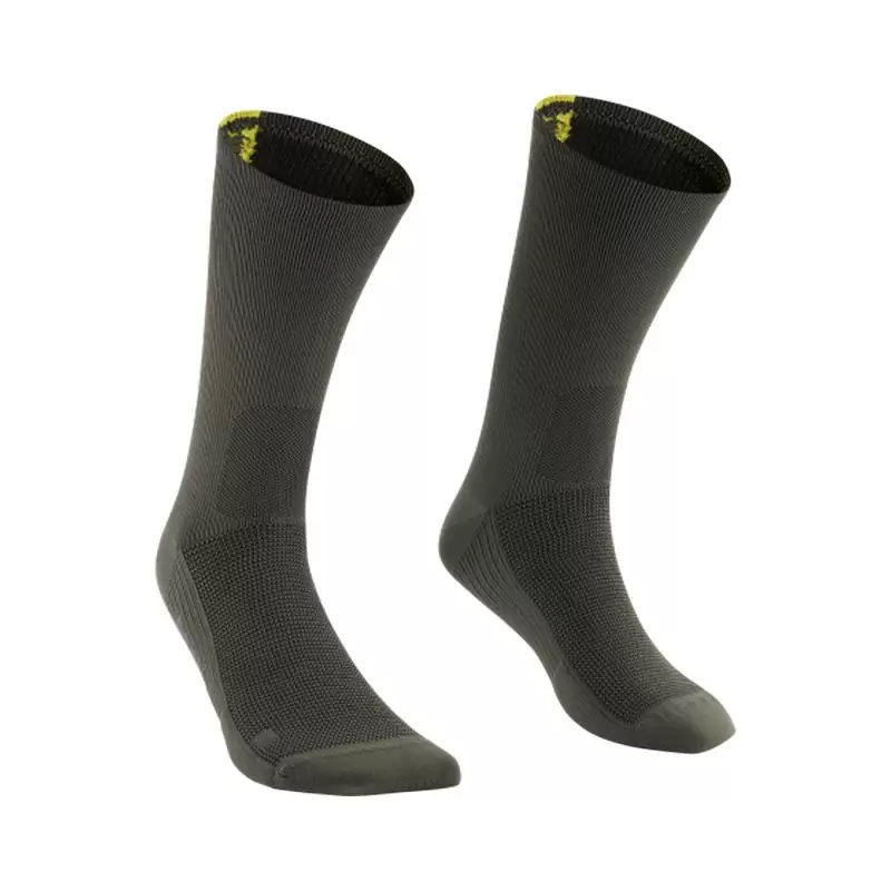 Meias Essential High Sock Preto/Amarelo Tamanho S/M (39-42) - image