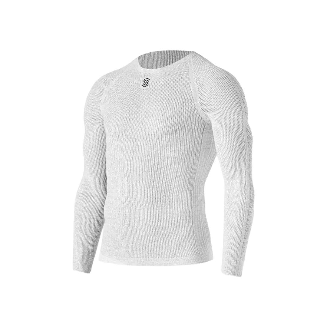 PRIMO Thermo Dry Pro Langarmshirt Perlgrau Größe XS/S
