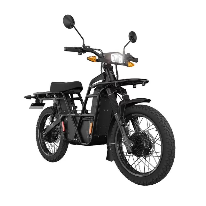 Electric Motorcycle 2x2 Adventure Bike Approved Black - image