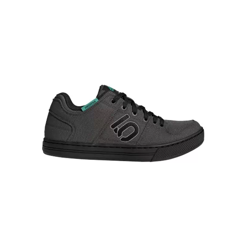 Scarpe MTB Flat Freerider Canvas Grigio/Verde Taglia 40,5 - image