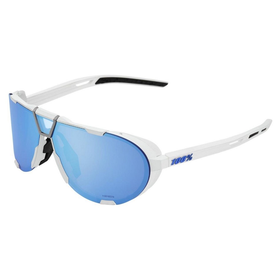 Sunglasses WESTCRAFT Soft Tact White/HiPER Blue Multilayer Mirror Lens