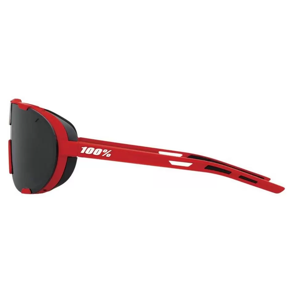Óculos de sol WESTCRAFT Soft Tact vermelho/preto com lentes espelhadas #2