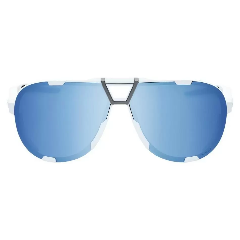 Óculos de sol WESTCRAFT Soft Tact branco/HiPER azul lentes espelhadas multicamadas #1