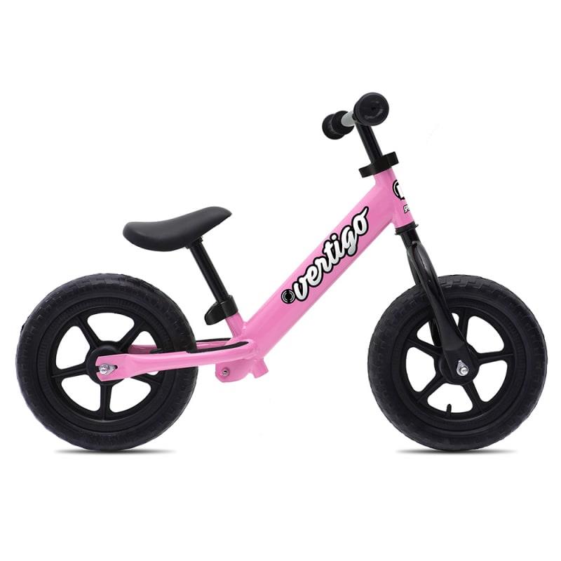 Bicicleta pedagógica 12 '' em aço vertigo rosa