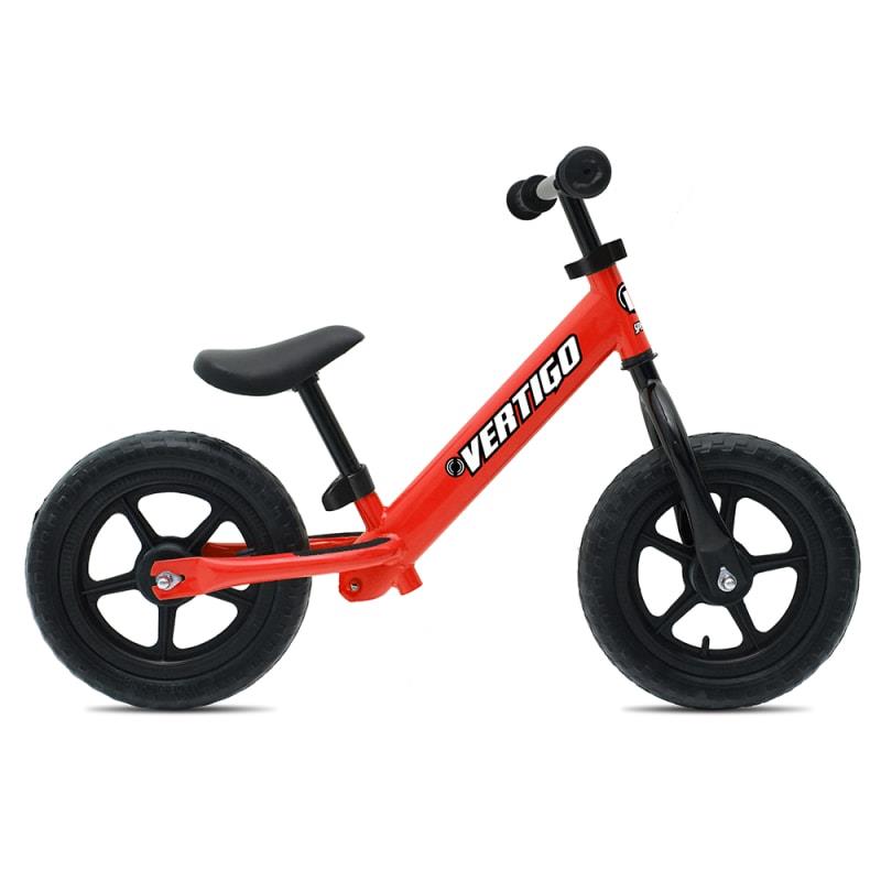 Bicicleta pedagógica 12 '' em aço vertigo vermelho