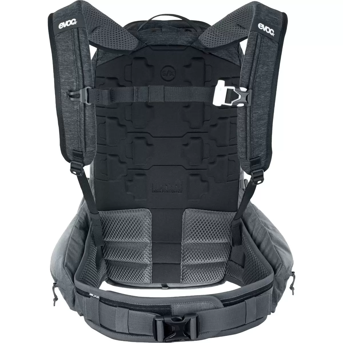 Trail Pro 26 Liter Rucksack schwarz - Carbongrau mit Rückenprotektor Größe L/XL #1