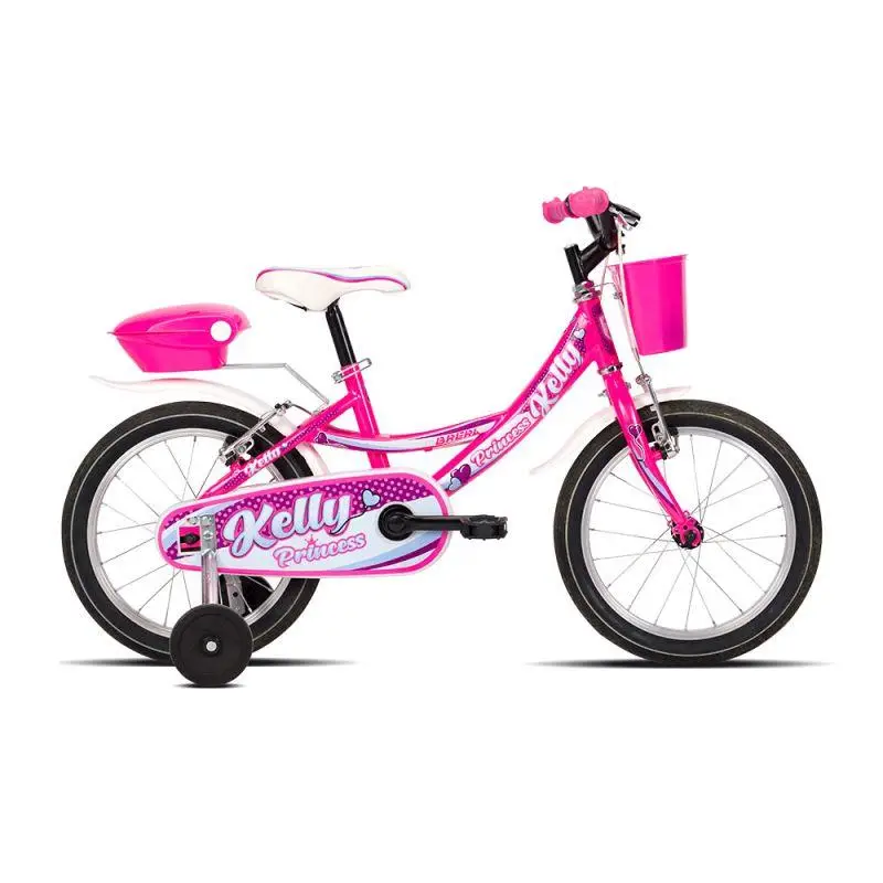 Bicycle Girl 2-5 anos 12 '' Kids Steel Kelly Princess 1V Pink escuro - image