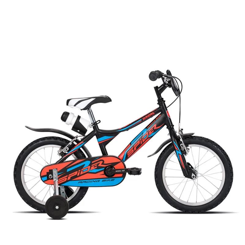 Bebê bebê 2-5 anos 12 '' Kids Steel Spider 2.0 1V preto