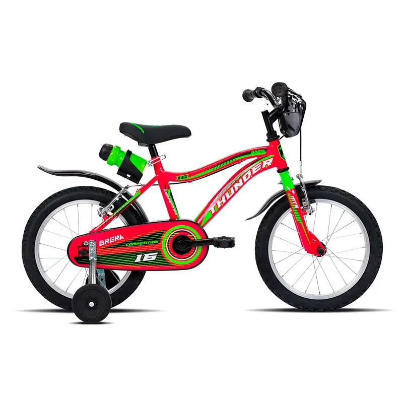 Bicicleta infantil 2-5 años 16 '' Niños Accio Thunder 1V Negro/Rojo - image