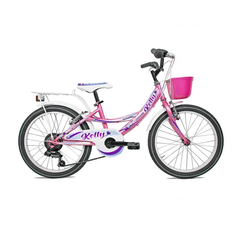 Bicicleta Niña 6-7 Años 20'' Kids Acero Kelly Princess 6v Rosa - image
