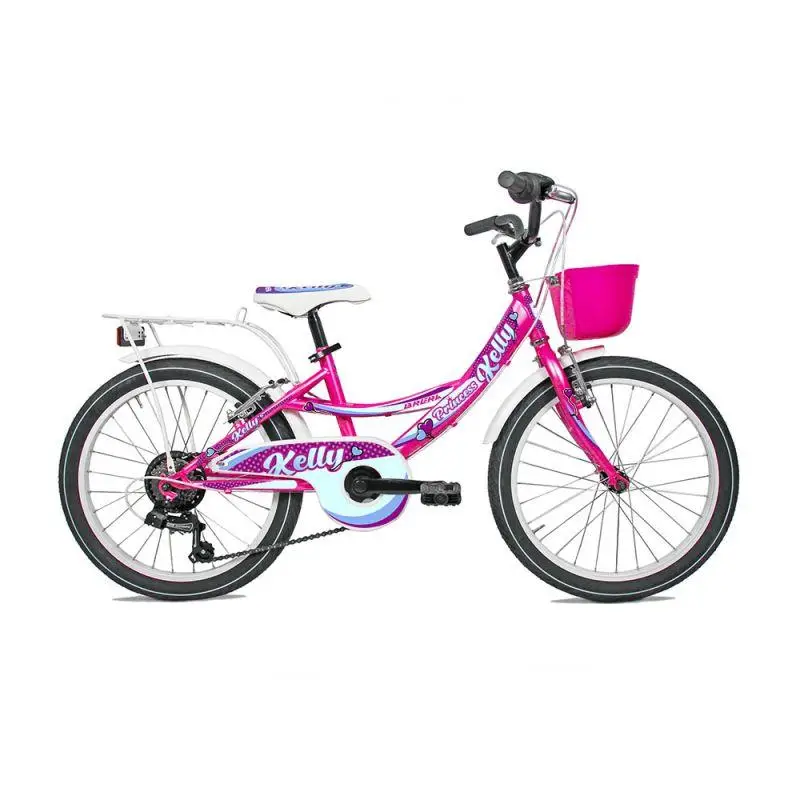 Bicicleta Niña 6-7 Años 20'' Kids Acero Kelly Princess 6v Fresa - image