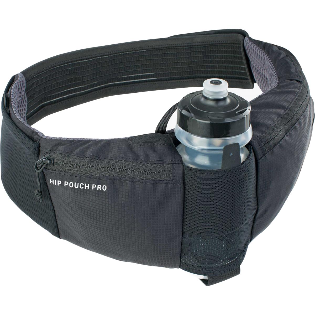 Hip Pouch Pro 1.5lt Black with water bottle 550ml