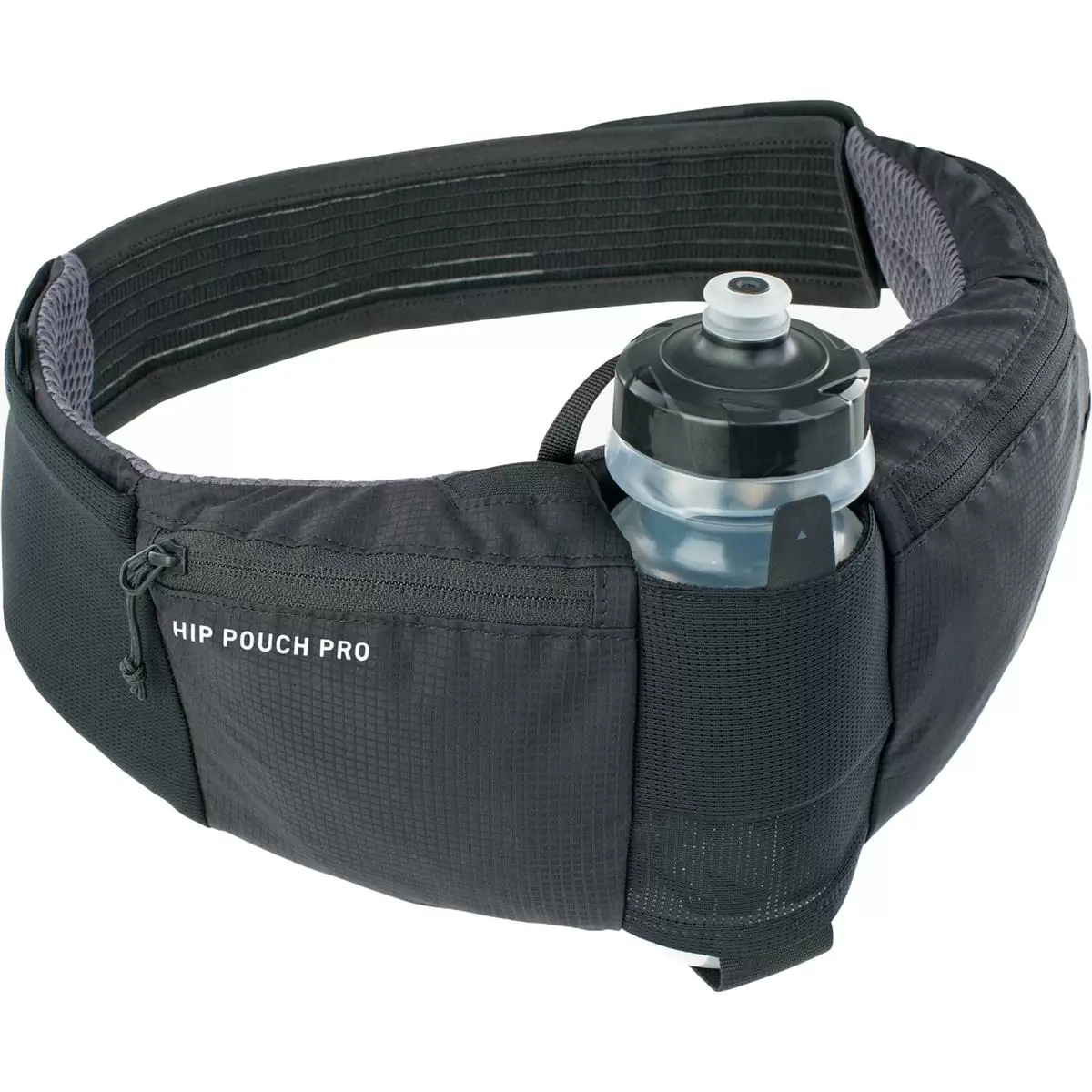 Hip Pouch Pro 1.5lt Black with water bottle 550ml - image