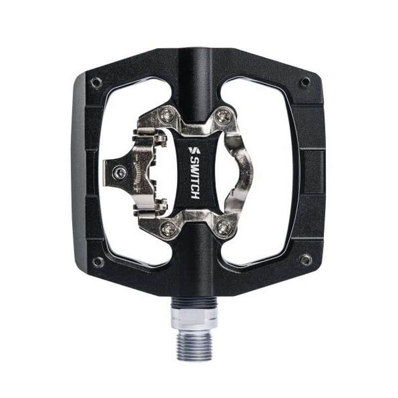 Doppelpedal Flat/Clip ohne Fuß Schwarz
