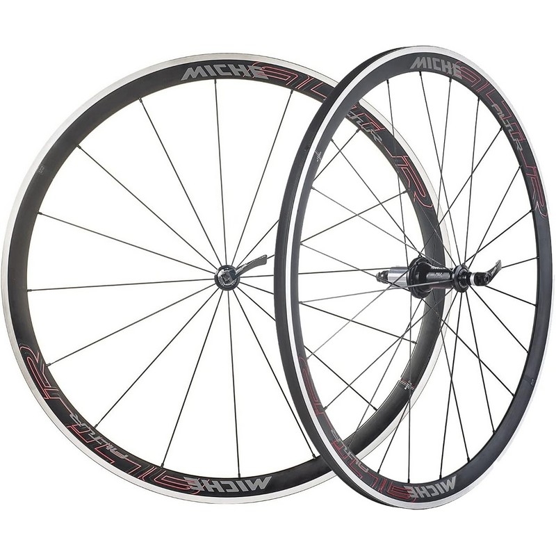 Coppia ruote strada altur alluminio nero