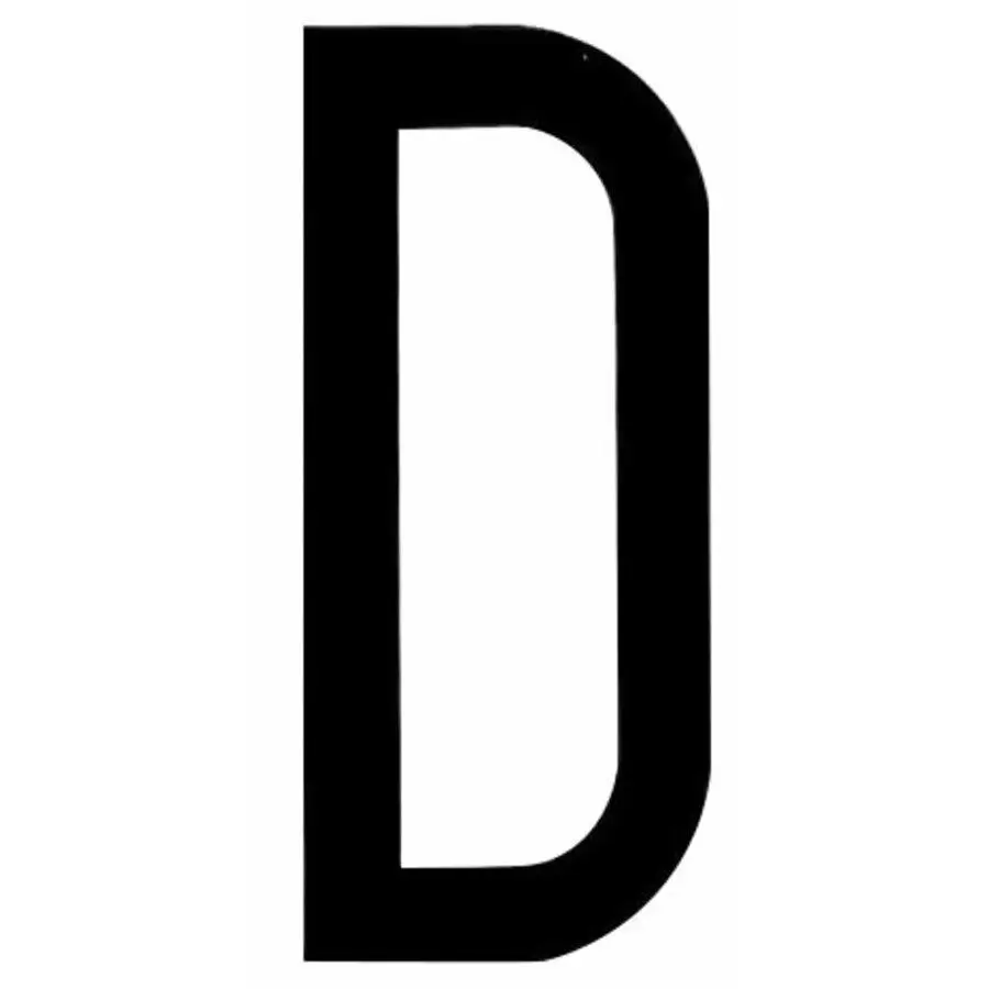 Self-adhesive letter for repeater license plate - image