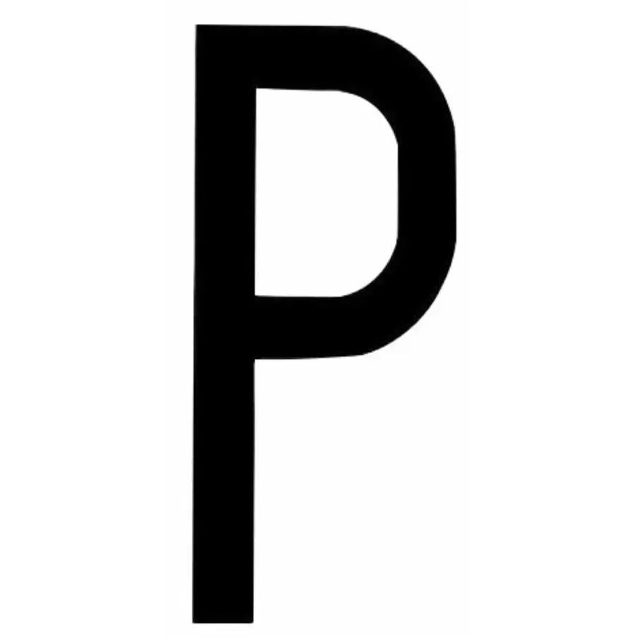 Self-adhesive letter for repeater plate - image