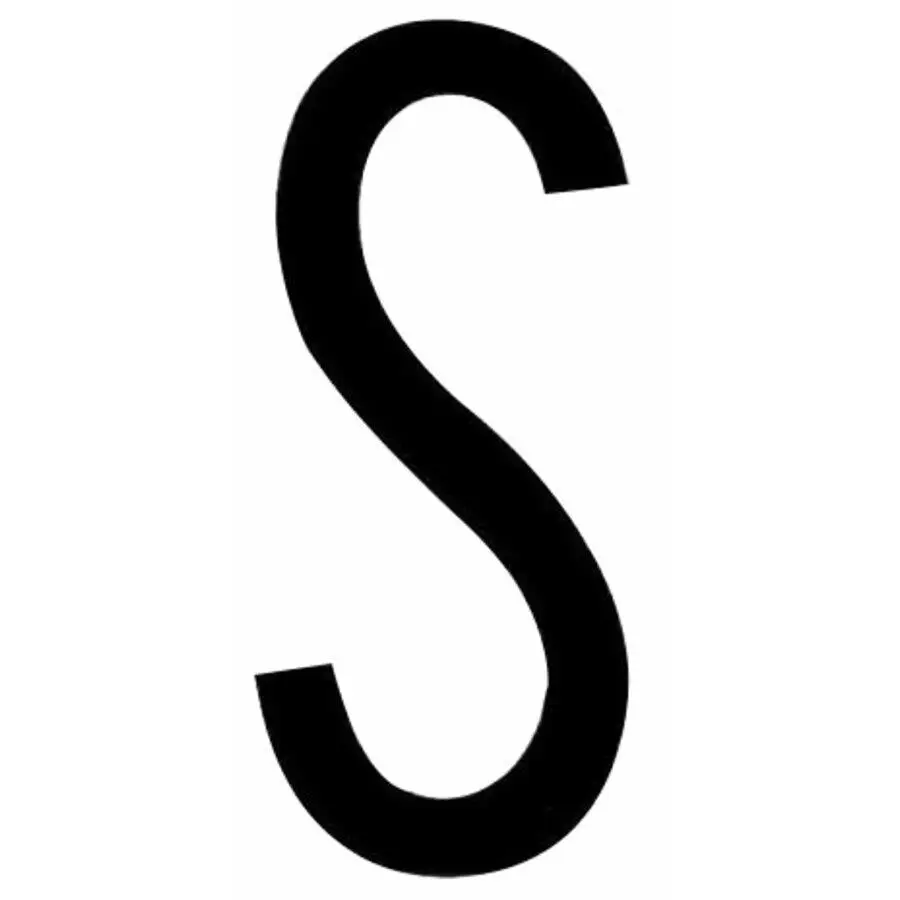 Letra Adesiva para Chapa Repetidora S - image