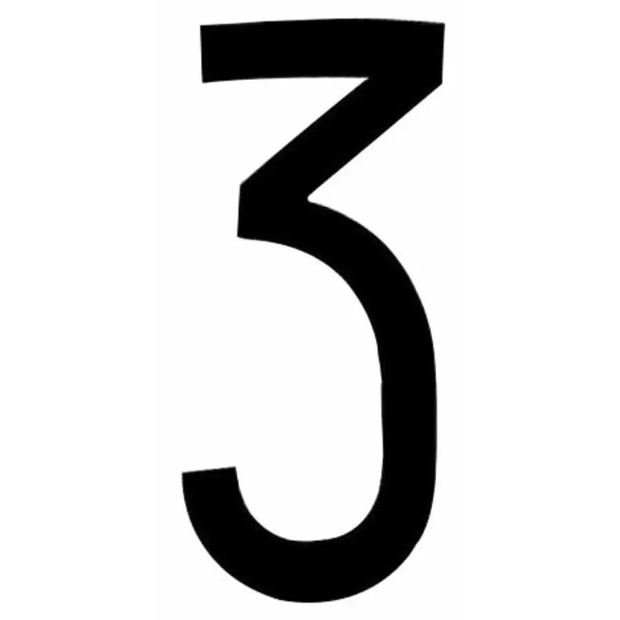 Número Adesivo Para Chapa Repetidora 3 - image