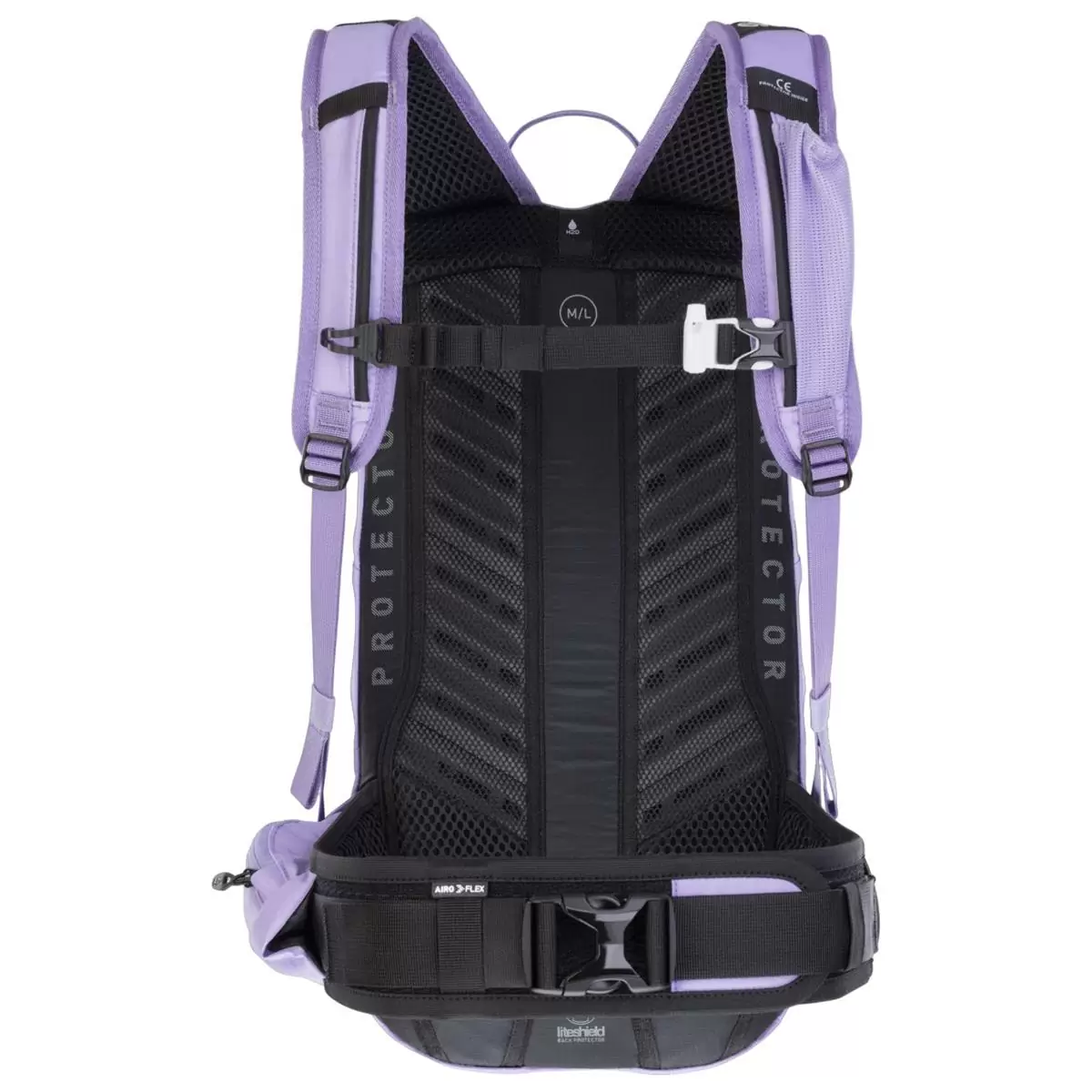 FR LITE RACE 10 Backpack With Back Protector 10L Purple Size M/L #1