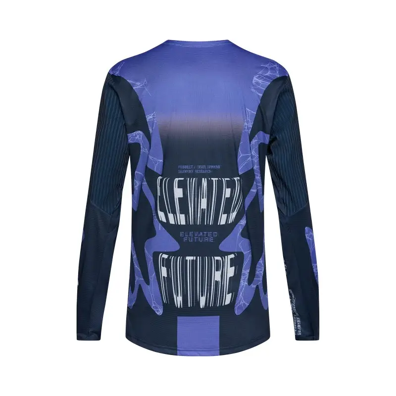 MTB Long Sleeve Flexari LS Jersey Diffuse Special Edition Blue Berry Size L #1