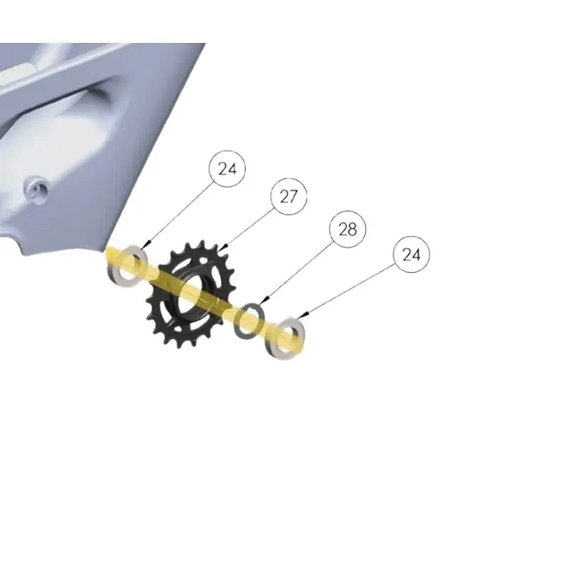 Kit Puleggia Rinvio 18D Per Piattaforma E-Bike - image