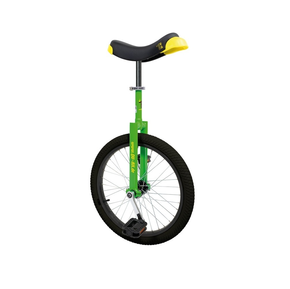 Monociclo 20'' luxo verde 1104 com aro de alumínio roda amarela