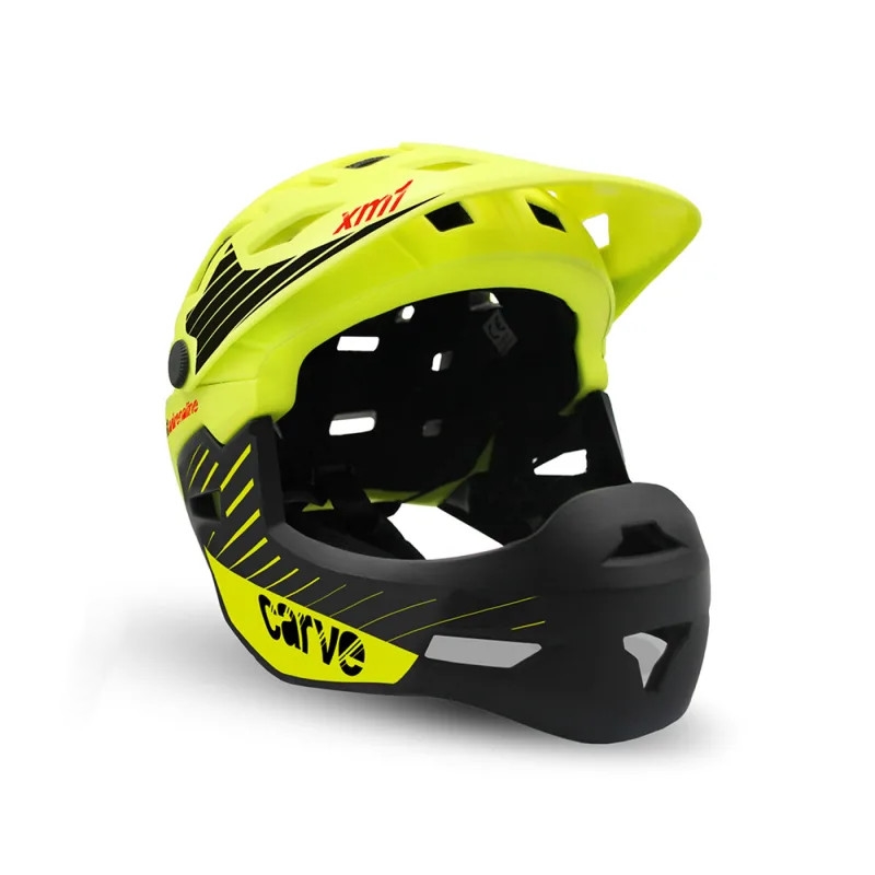 Full-Face Helmet Carve Black/Yellow Size S (51-55cm)