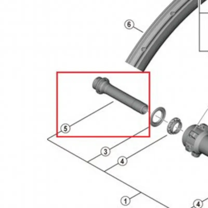 Gruppo asse del mozzo WH-RX570-TL-F12 - image