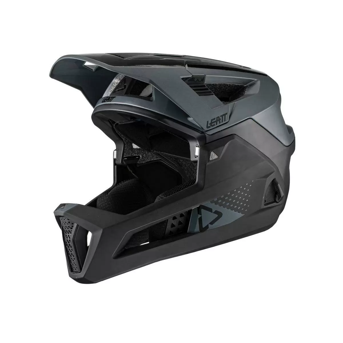 Full-Face Helmet MTB 4.0 Enduro Removable Chinguard Black/Grey Size S (51-55cm) - image