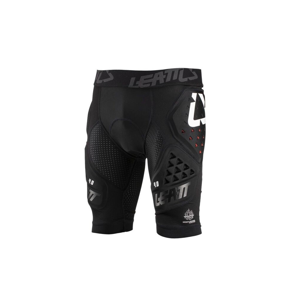 Pantalón corto de protección 3DF 4.0 con protecciones laterales y badana negro talla L