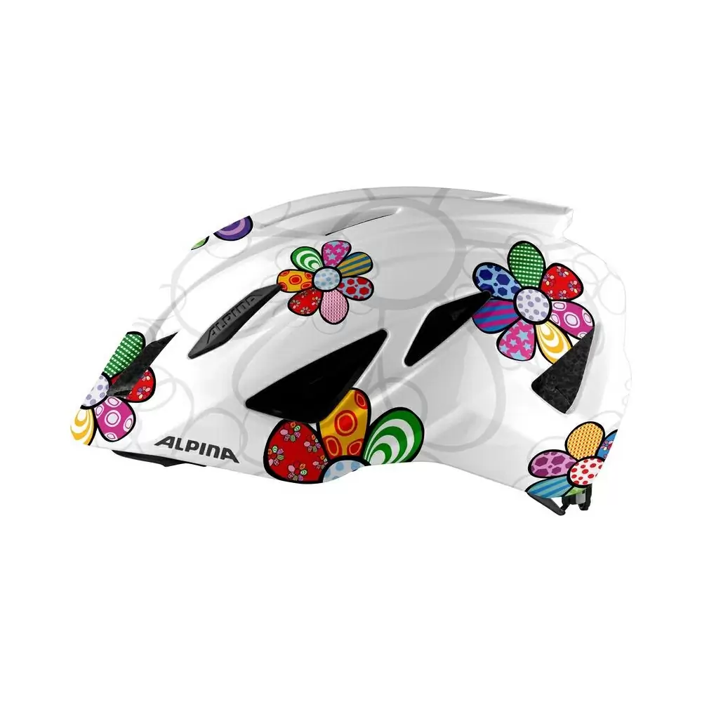 Junior Helmet Pico Pearlwhite/Flower Gloss One Size (50-55cm) #3
