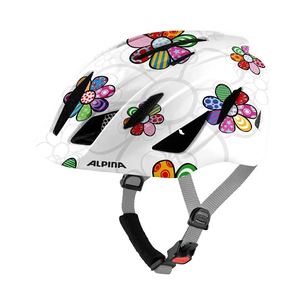 Junior Helmet Pico Pearlwhite/Flower Gloss One Size (50-55cm) - image