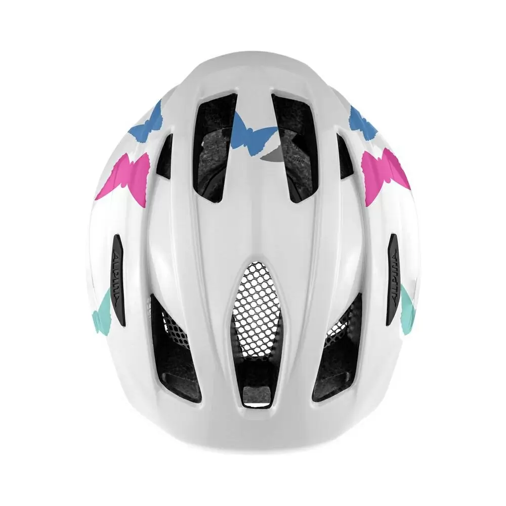 Junior Helmet Pico Pearlwhite Butterflies Gloss One Size (50-55cm) #1