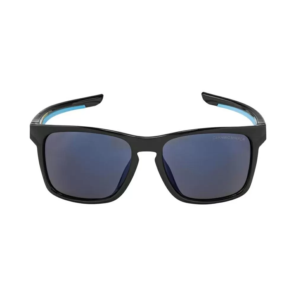 Junior Glasses Flexxy Cool Kids I Black/Cyan / Ceramic Mirror Lens Blue #1