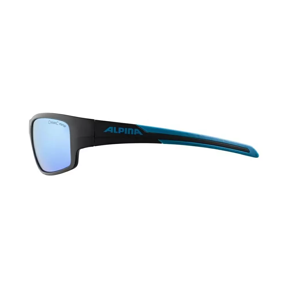 Óculos Testido preto fosco azul/cerâmica espelho lente azul #2