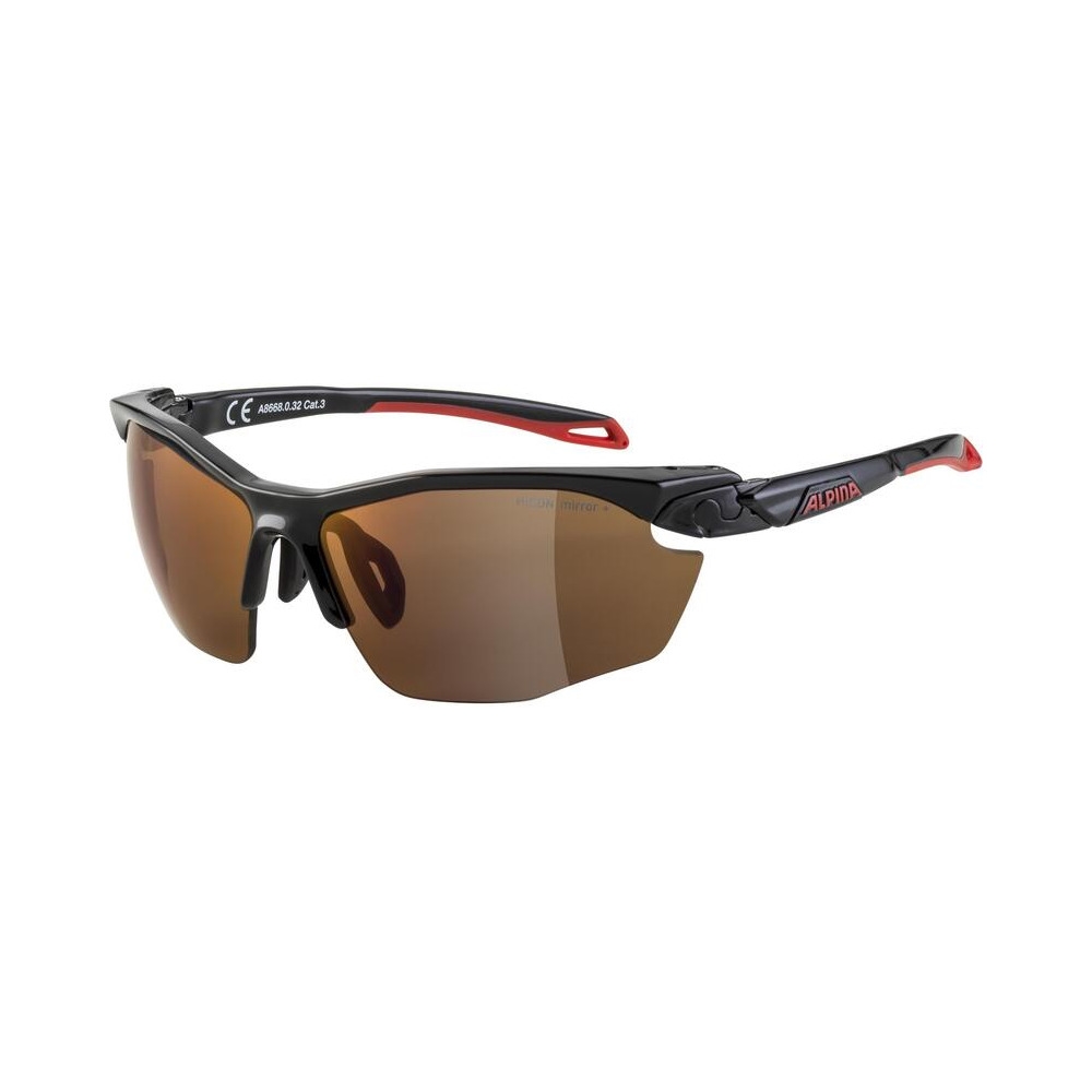 Gafas Twist Five Hr Q-Lite Negro/Rojo / Lente Espejo Rojo