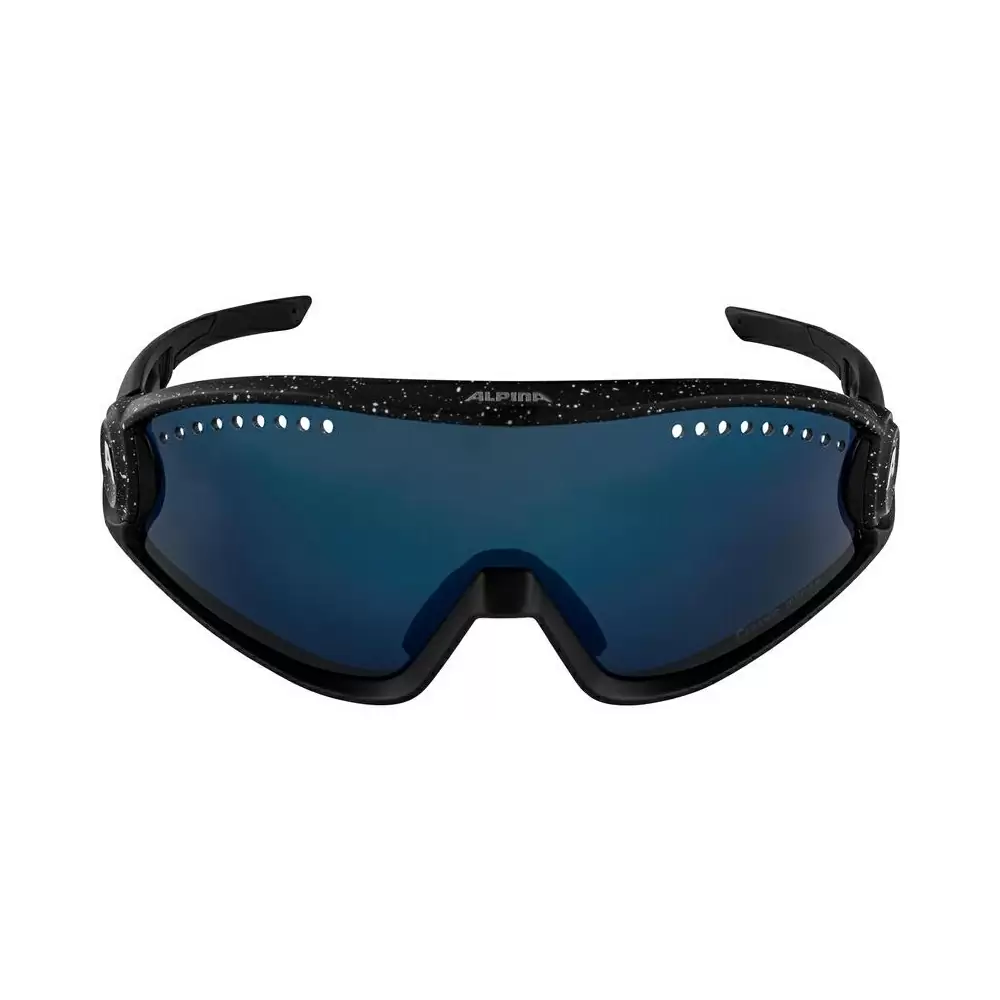 Óculos 5W1NG preto/lente espelhada azul #1