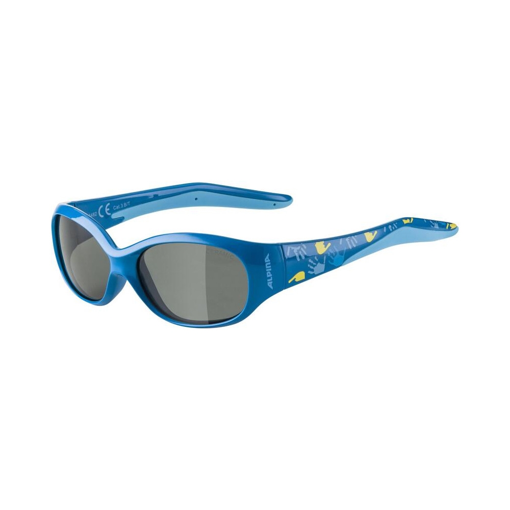 Óculos Junior Flexxy Kids Azul / Lentes Cerâmicas Preto