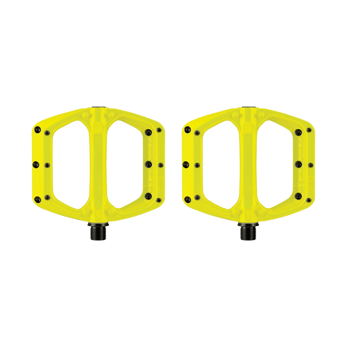 Flat Pedals Set Spoon DC Yellow