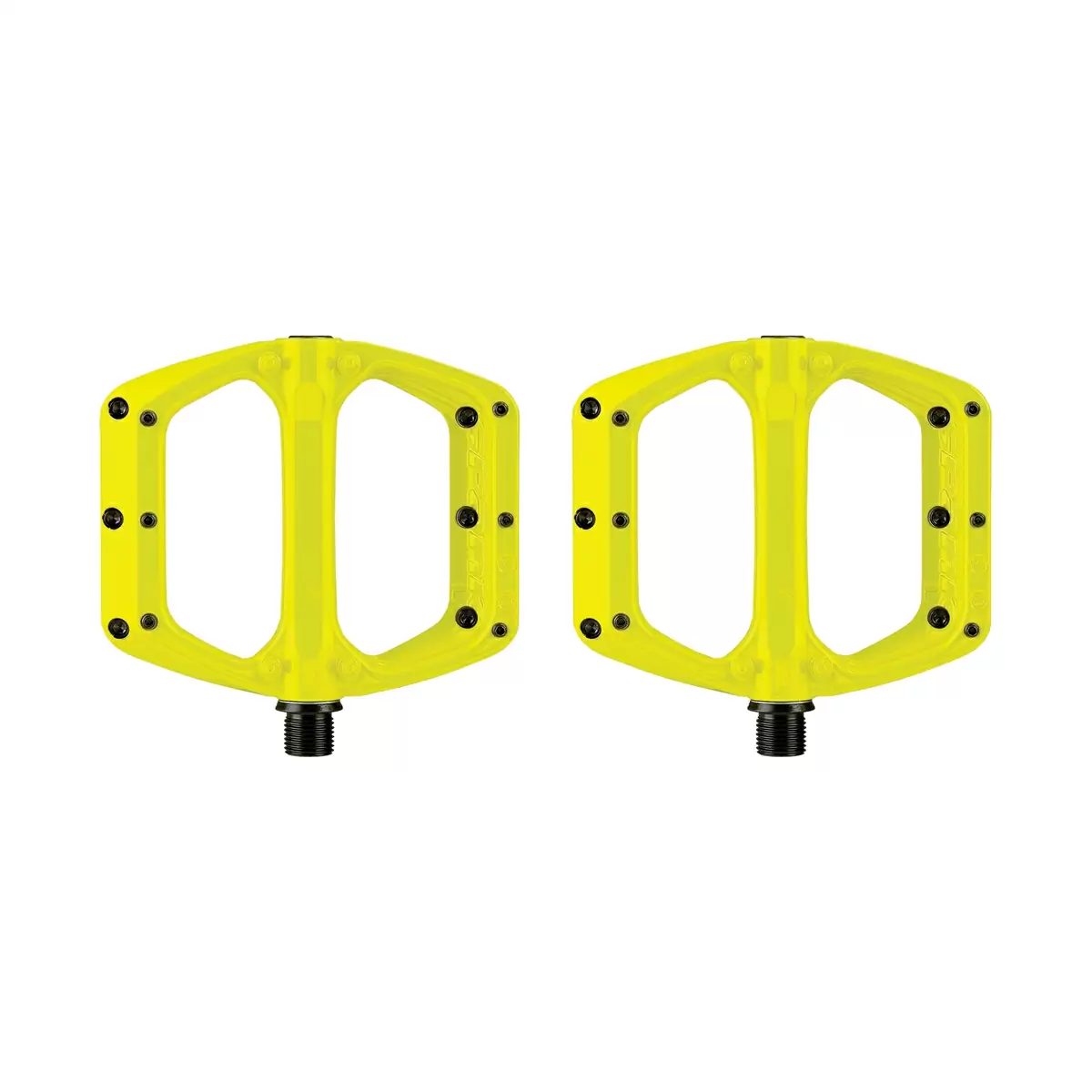 Flat Pedals Set Spoon DC Yellow - image