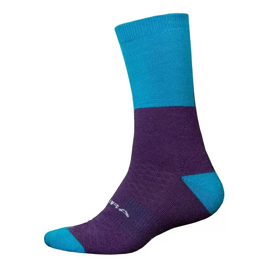 Chaussettes d'hiver BaaBaa Merino Bleu clair Taille S/M - image