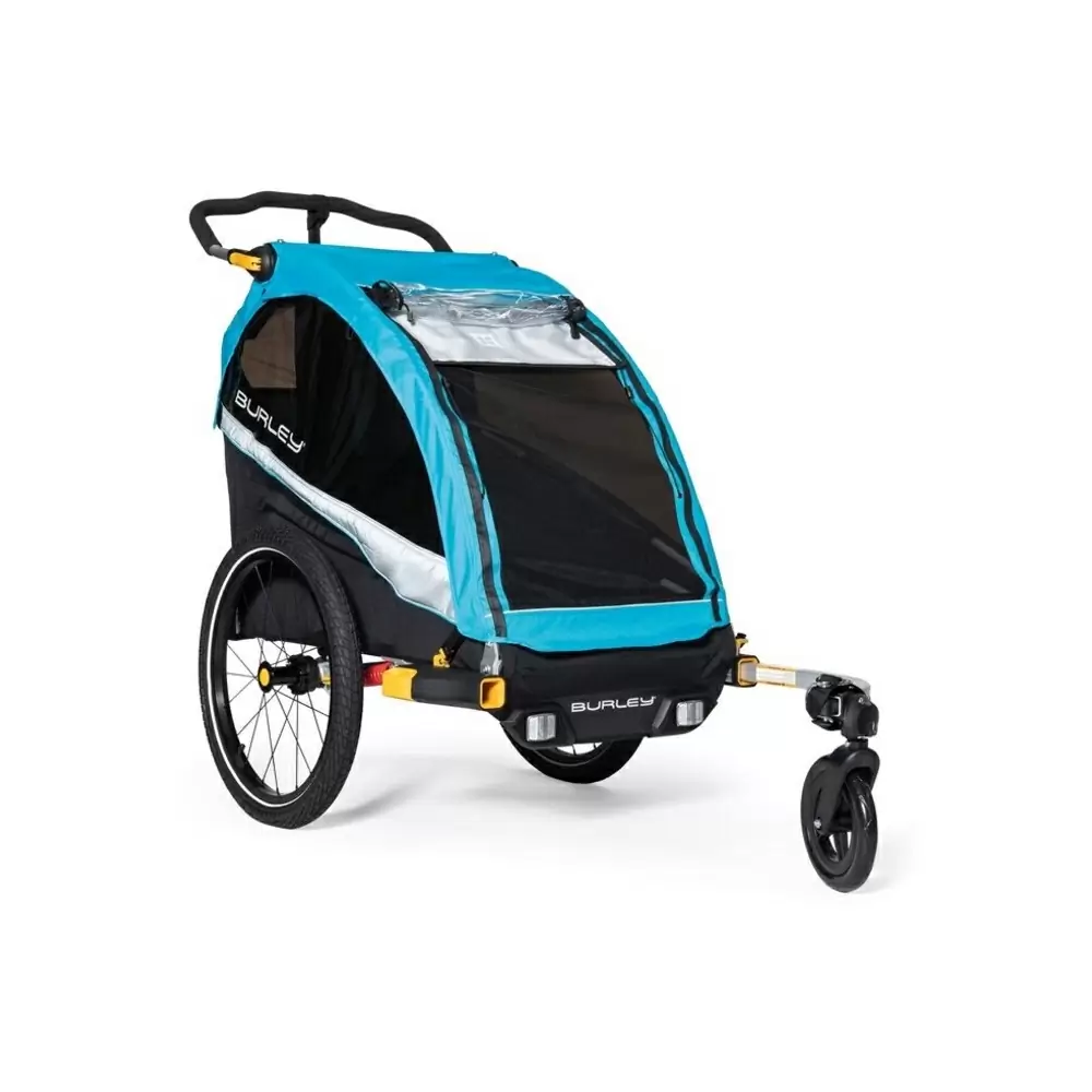 Kinderanhänger / Kinderwagen Burley D''Lite X Einzelsitz Aqua - image