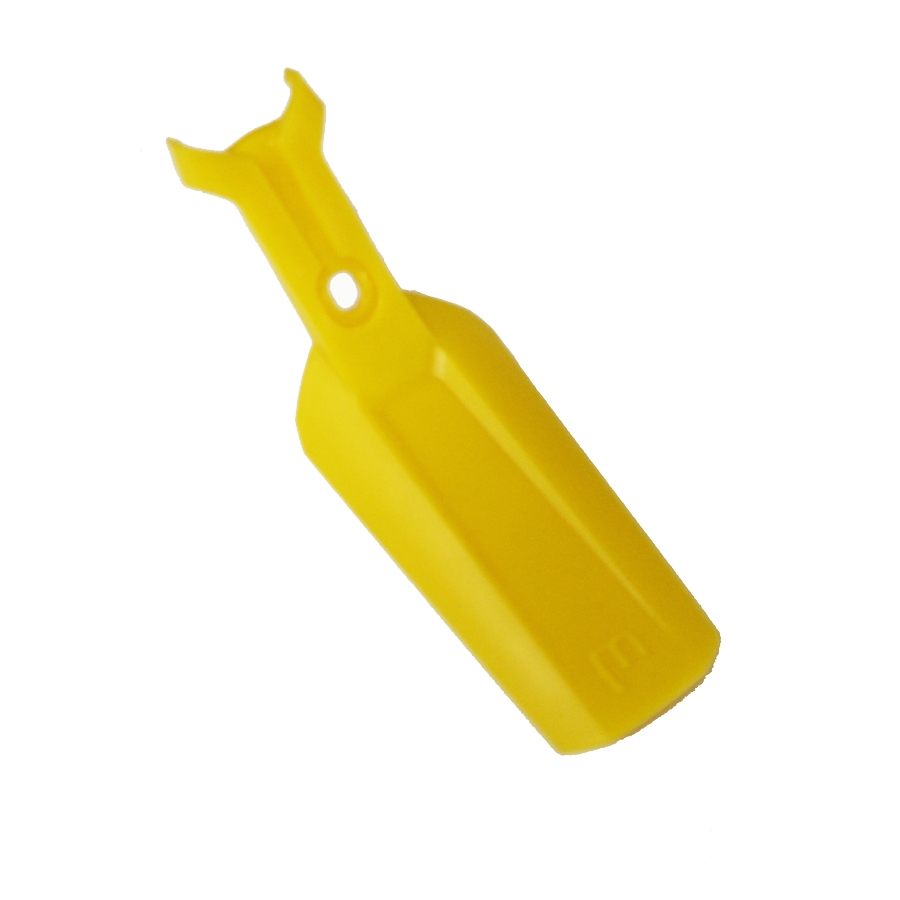 Yellow rear shock absorber mudguard for 2018 models