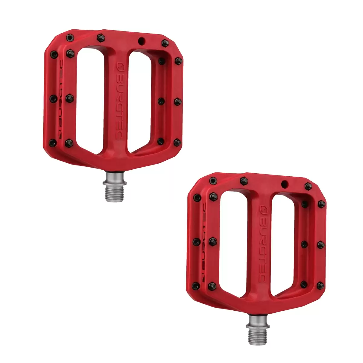 Flat Pedals Set MK4 Composite 1502 Red - image