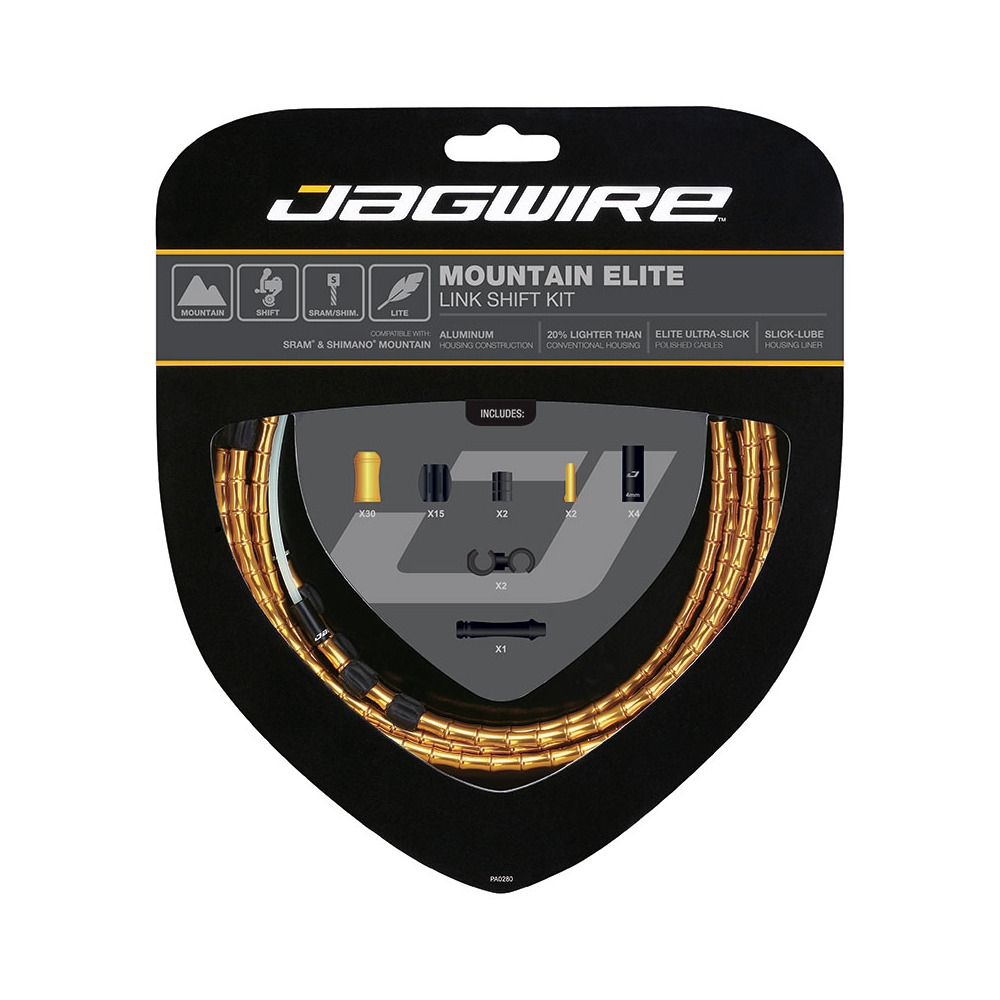 Mountain Elite Link Brake Cable/Housign Kit Gold