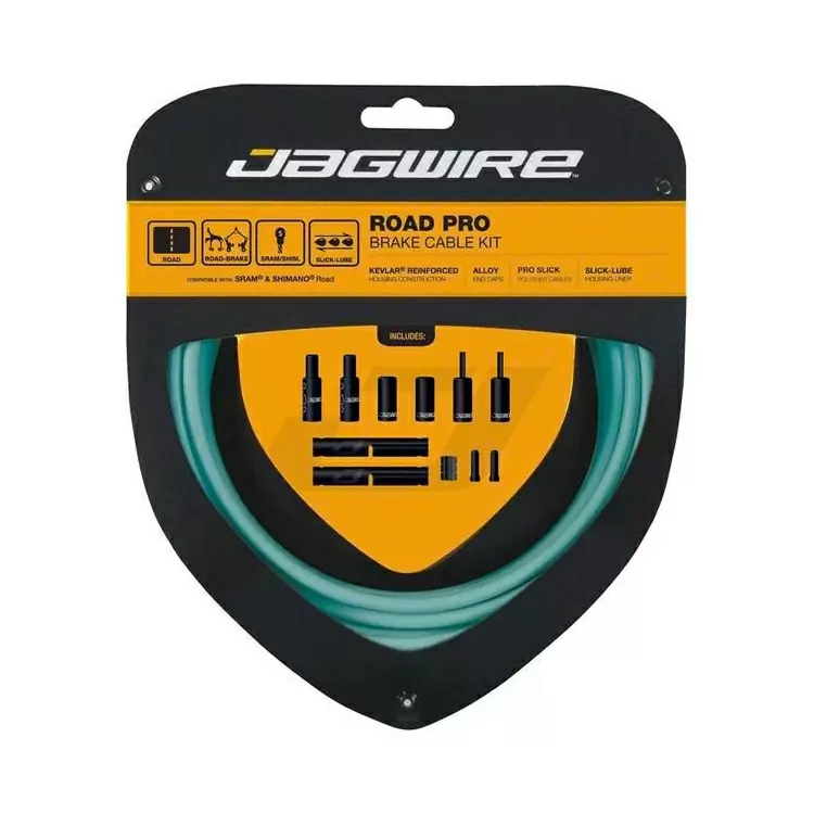 Road Pro Brake Cable/Housing Kit Celeste - image