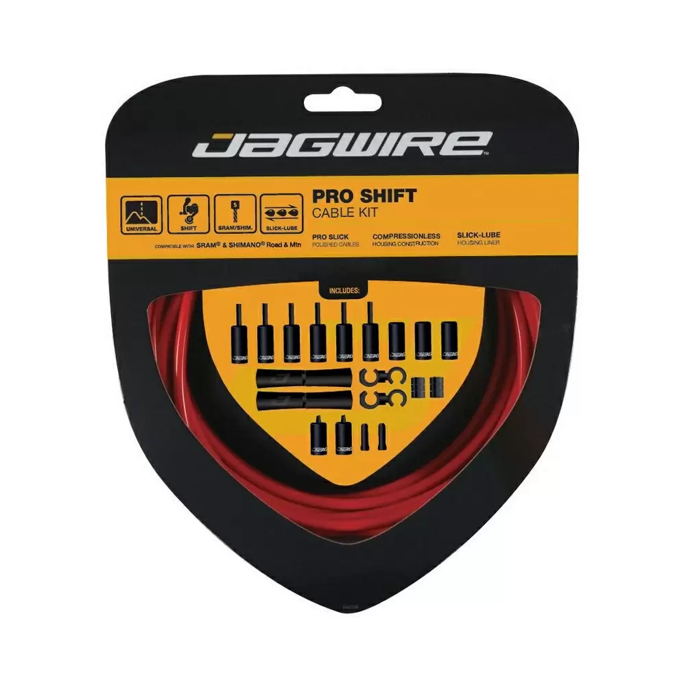 Pro Shift Cables/Housing Kit Red - image