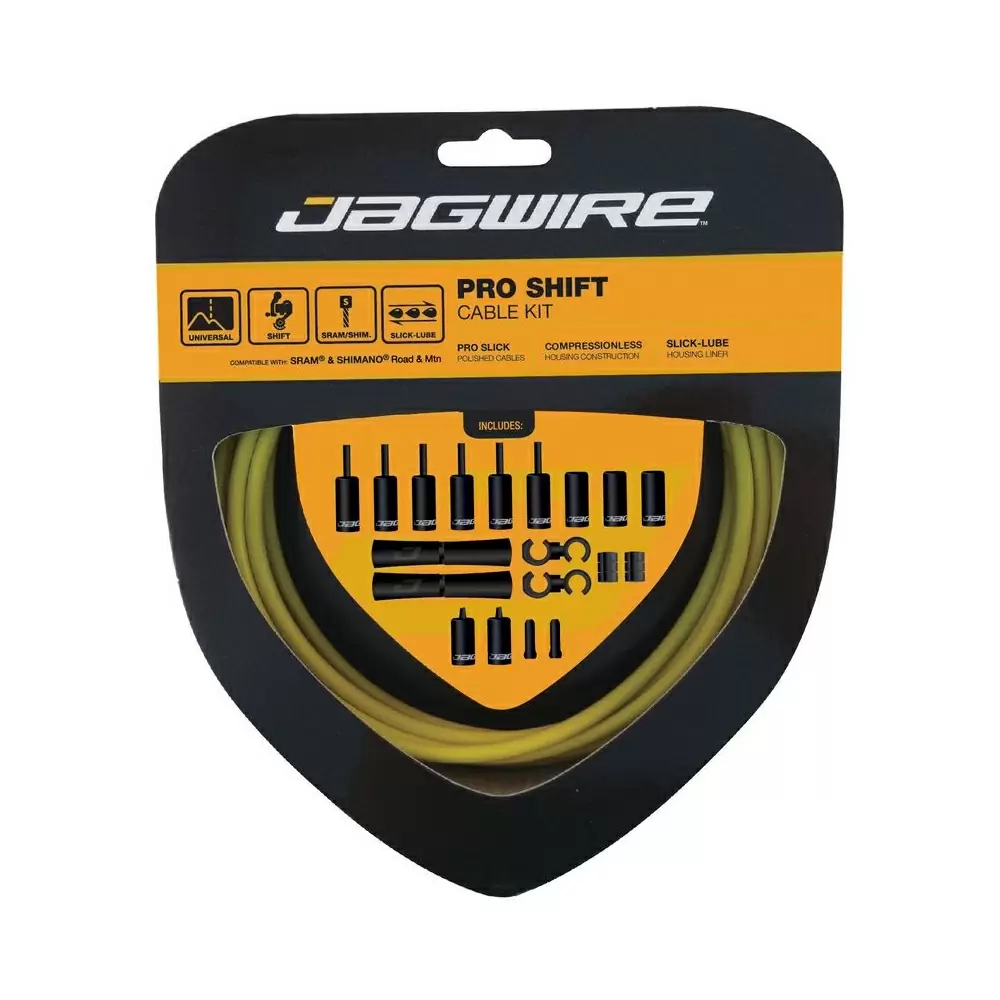 Cables de cambio Pro/Kit de carcasa amarillo - image