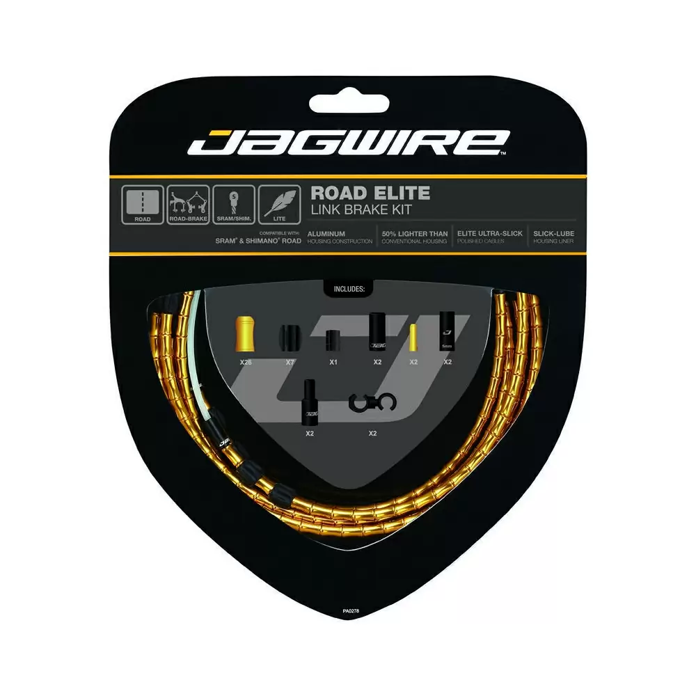 Road Elite Link Brake Cable Kit Gold - image